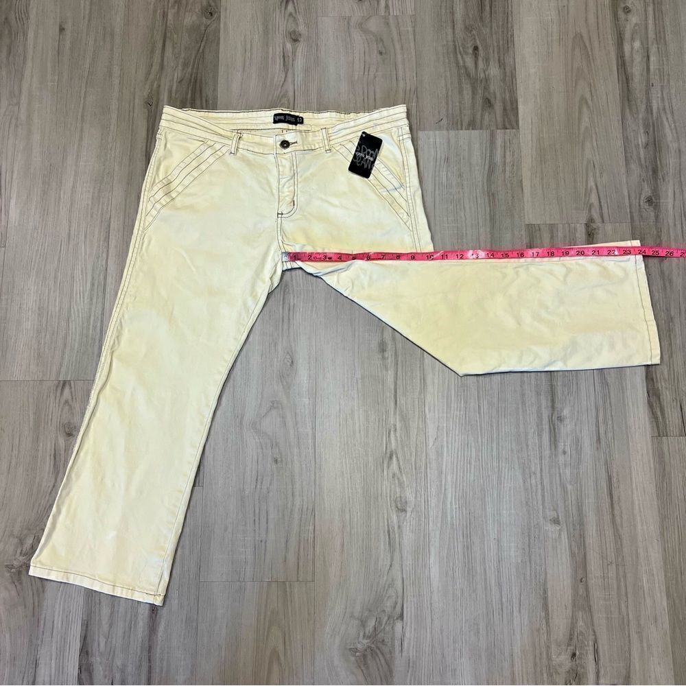 Vintage y2k Spoon capris in light yellow sz 13 low rise. - Picture 6 of 14